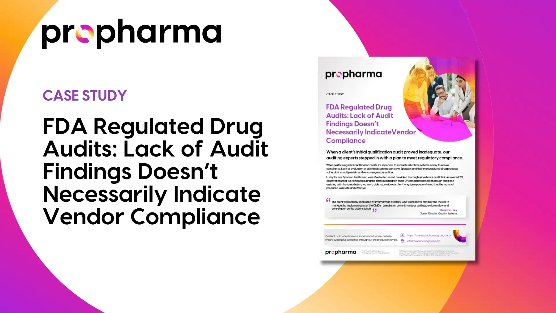 Lack of FDA Audit Findings Doesn’t Necessarily Indicate Vendor Compliance Image