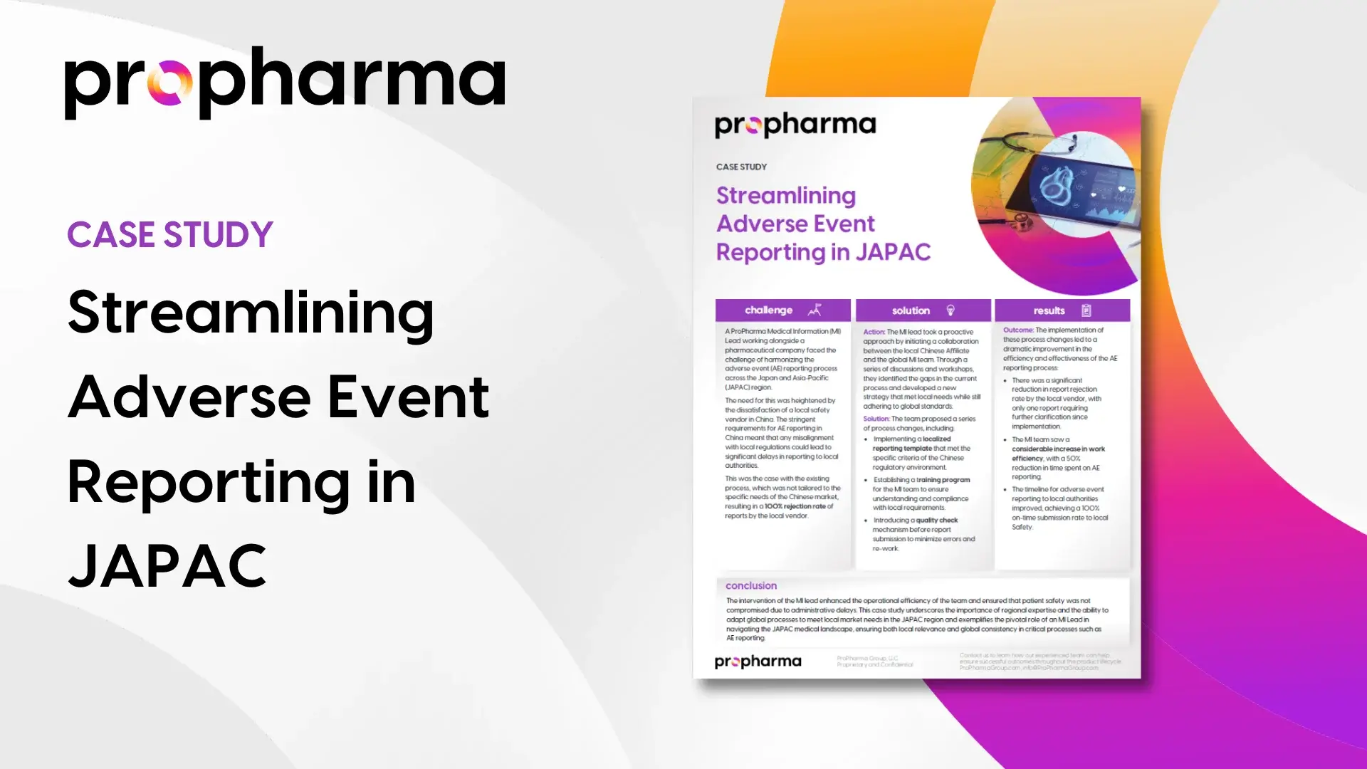 Streamlining Adverse Event Reporting in JAPAC