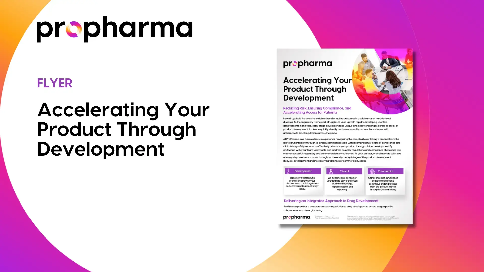 Accelerating Your Product Through Drug Development Image